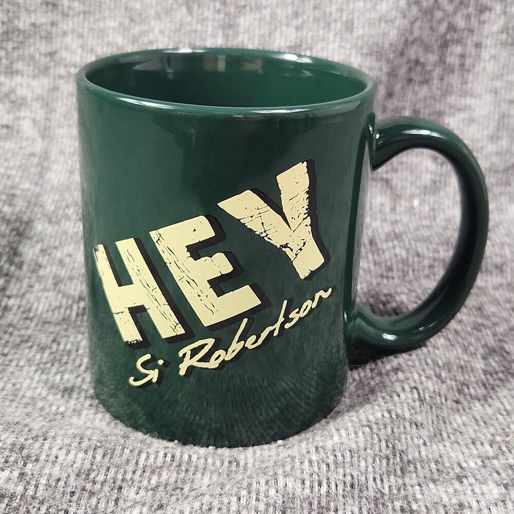 Duck Dynasty Duck Commander Uncle Si Robertson Hey Coffee Mug Green